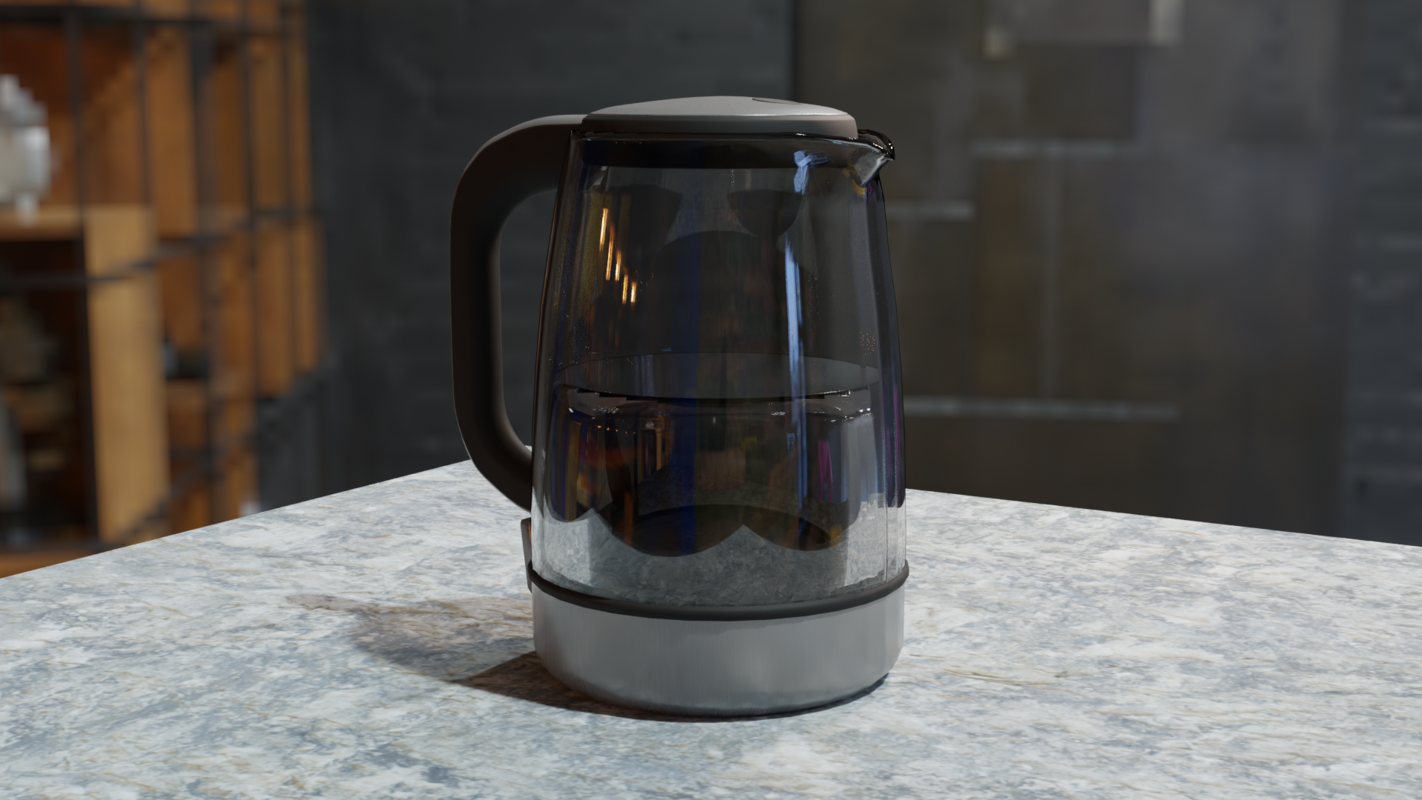 2021 - Kettle modelled in Blender